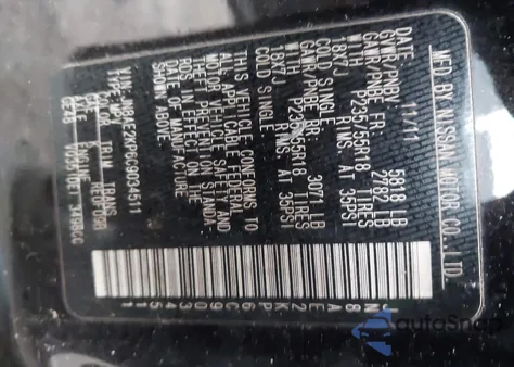 2012 Nissan Quest Sl from USA, damaged, VIN JN8AE2KP6C9034511